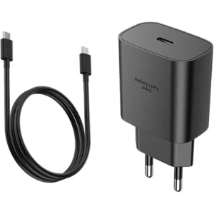 Super Fast Charging Travel Adapter – 25W USB Type-C to Type-C Cable for Quick Charging